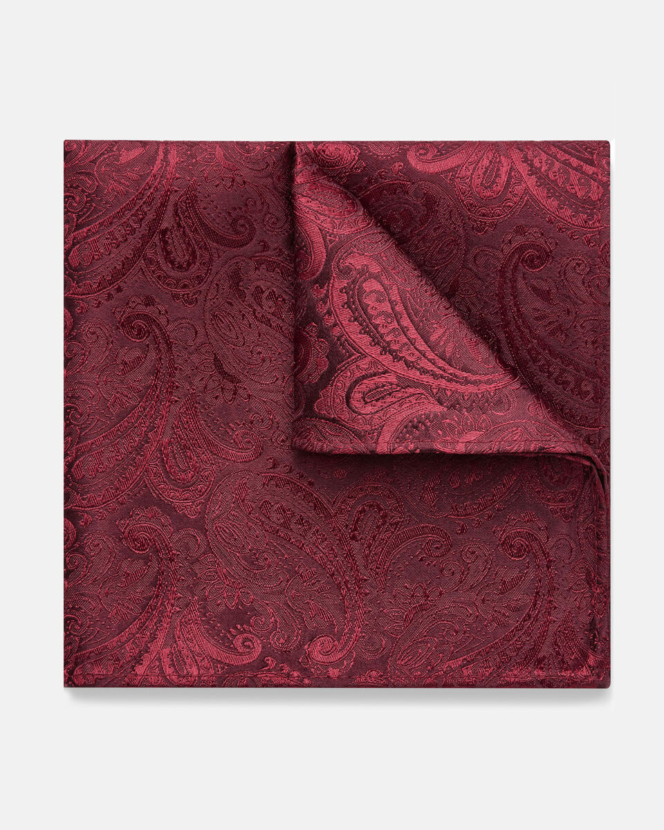 Silk Self Paisley Pocket Square
